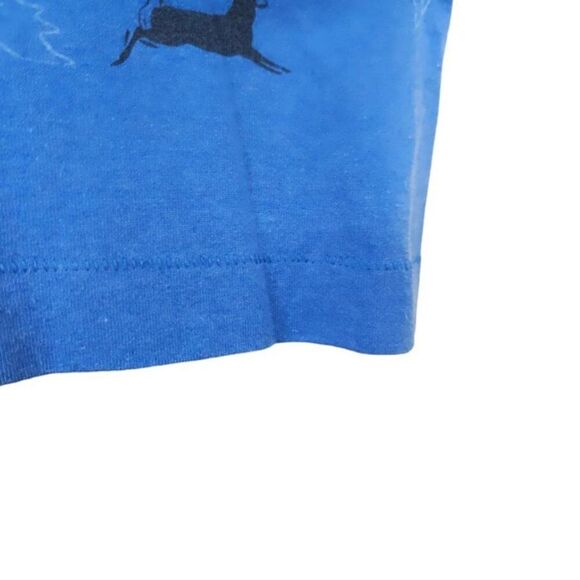 Vintage Deer T Shirt Mens Size XL Blue 90s All Over Print Nature Tee Made In USA - Picture 5 of 7
